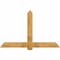 Ekena Millwork Eugene Rough Sawn Timber Gable Bracket, Western Red Cedar, 72"W x 45"H x 4"D x 6"F, 15/12 Pitch GBW072X45X0406EUG00RWR - alternate 1